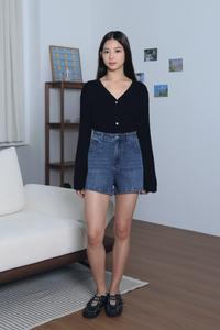 Morning Coffee Denim Shorts