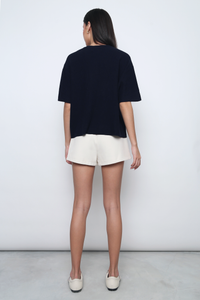 Muse Short Sleeved Knitwear Navy (Backorder II)