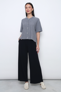 Muse Short Sleeved Knitwear Grey (Restock)