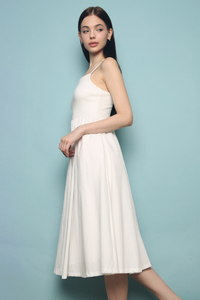 Nessa Strappy Midi Dress White