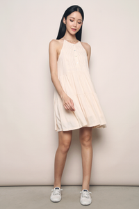 Paige Craft Linen Dress Malt (Restock)