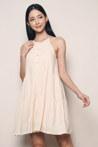 Paige Craft Linen Dress Malt (Restock)