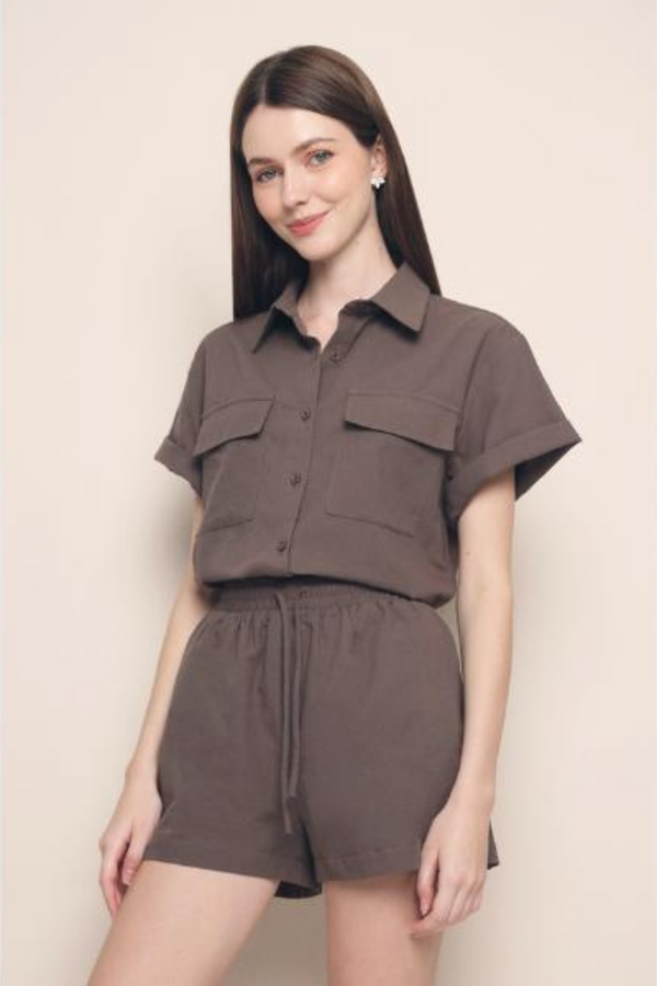 Nikolai 2-Piece Utility Set Brown