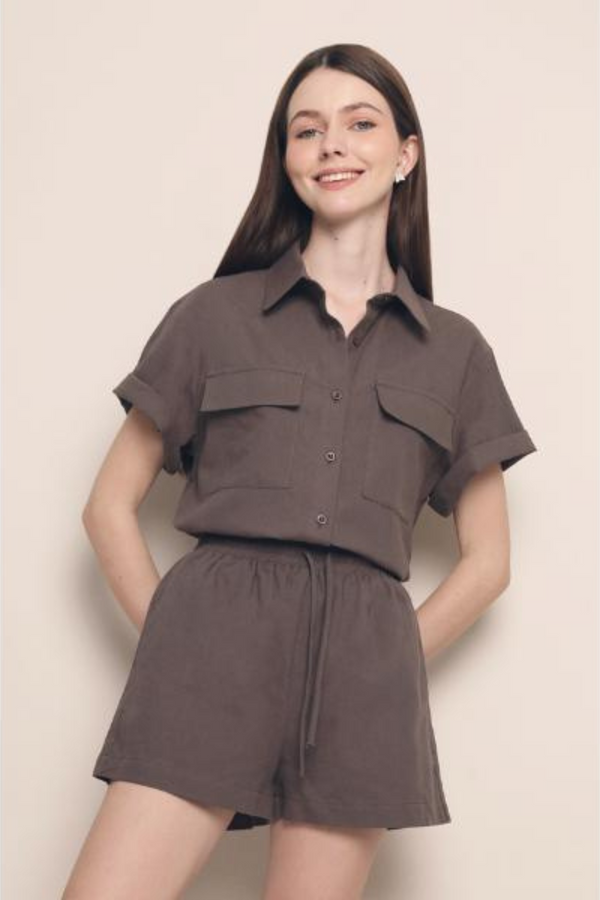 Nikolai 2-Piece Utility Set Brown