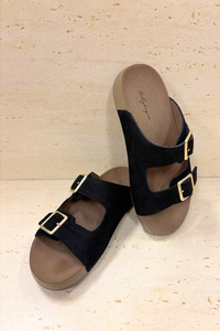 Pablo Buckle Sandals Black (Backorder II)