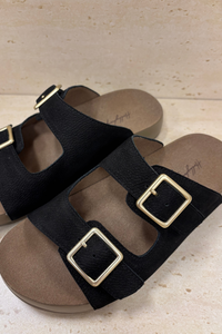 Pablo Buckle Sandals Black (Backorder II)