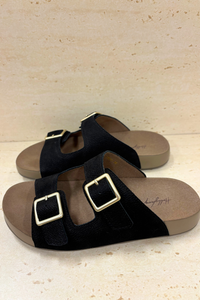 Pablo Buckle Sandals Black (Backorder II)
