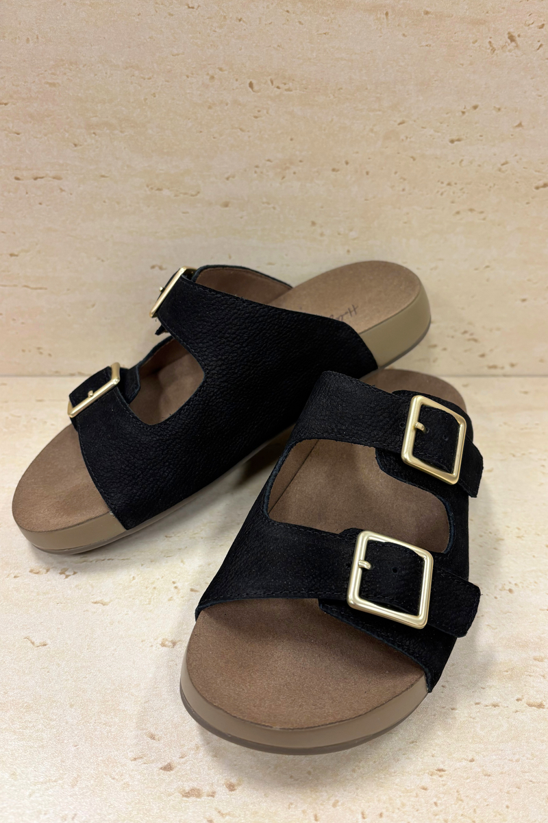 Pablo Buckle Sandals Black (Backorder II)