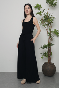 (Petite) Cloverfield Palazzo Pants Black