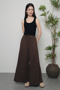 (Petite) Cloverfield Palazzo Pants Brown