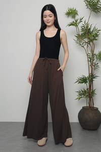 (Petite) Cloverfield Palazzo Pants Brown