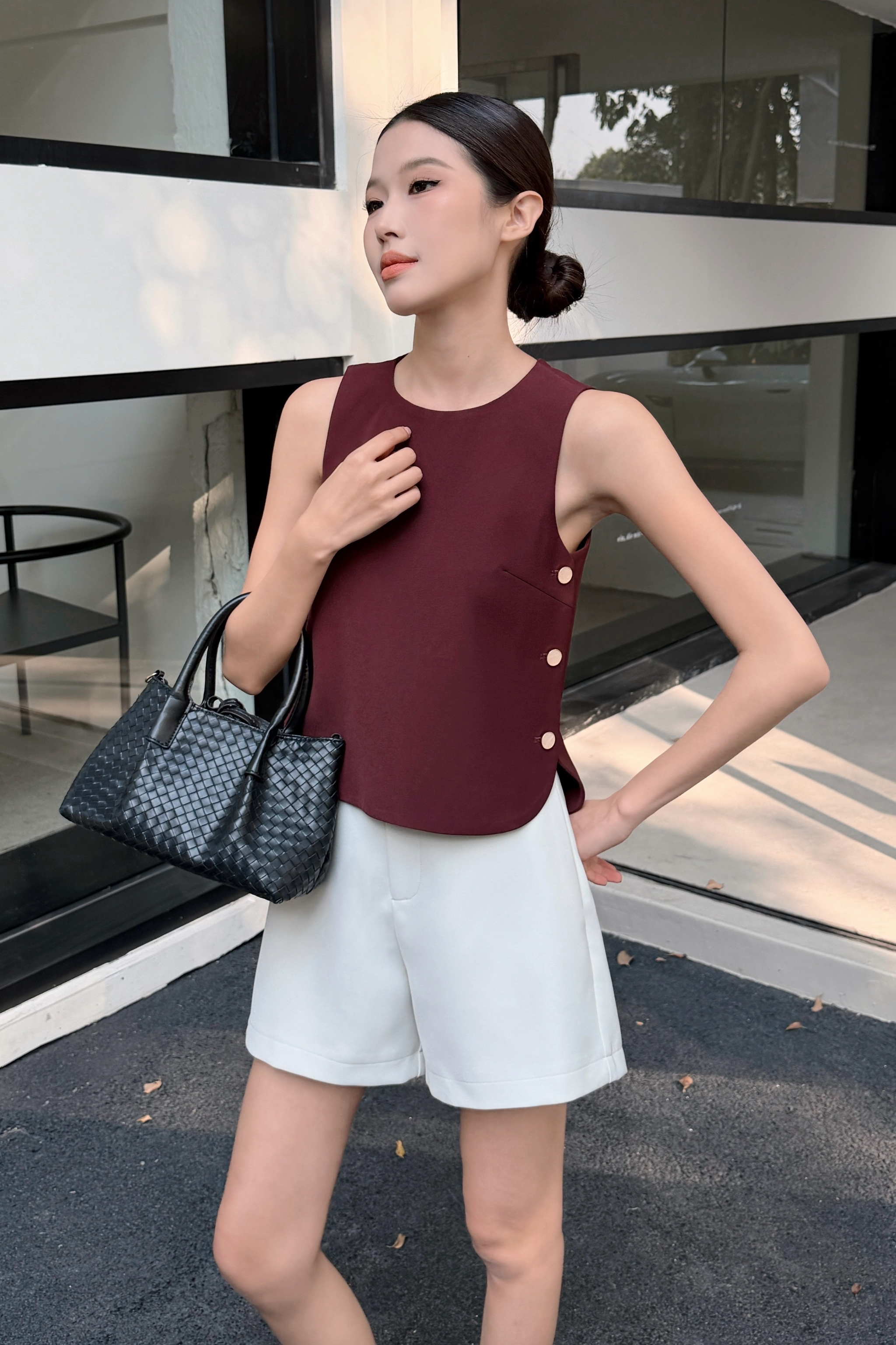 Parker V2 Side Button Top Wine