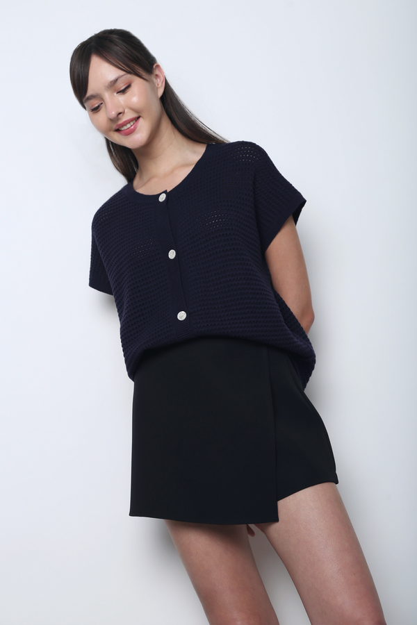 Penny Lane Eyelet Knit Wear Navy (Backorder III)