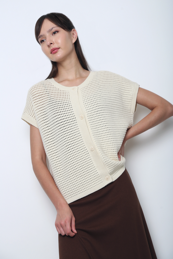 Penny Lane Eyelet Knit Wear Cream (Backorder III)
