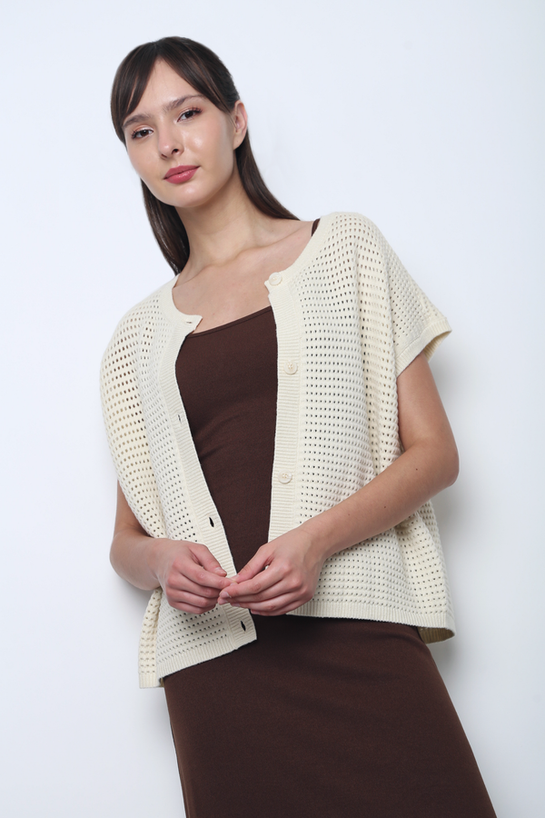 Penny Lane Eyelet Knit Wear Cream (Backorder III)
