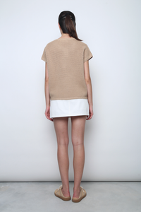 Penny Lane Eyelet Knit Wear Milk Tea (Backorder)