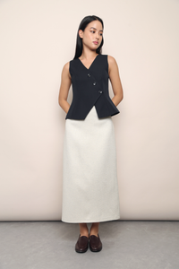 Posh Wrap Vest Top Navy