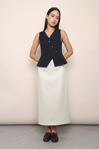 Posh Wrap Vest Top Navy