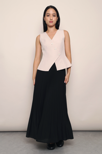 Posh Wrap Vest Top Nude Pink