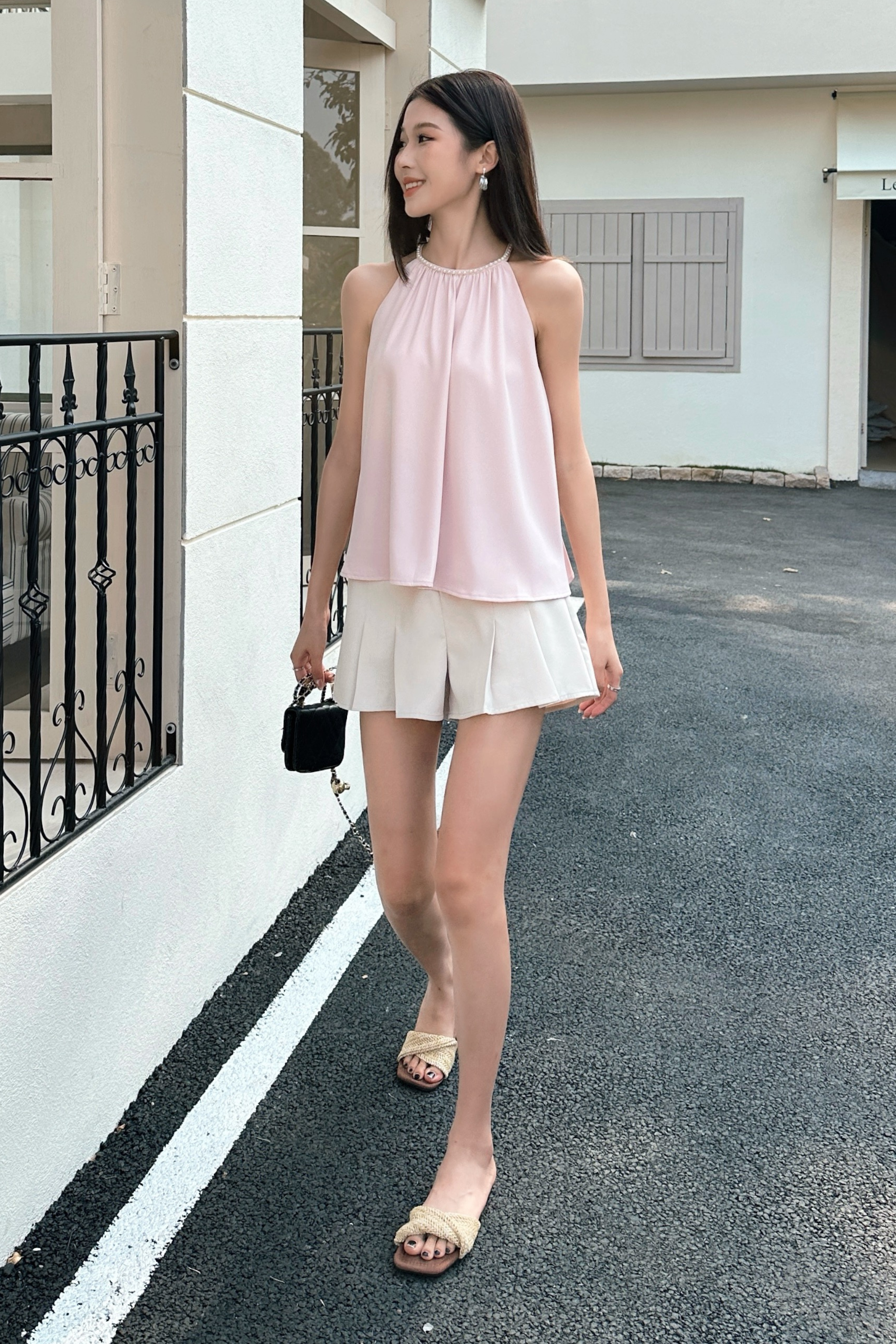 Prospera Pearl Top Dust Pink