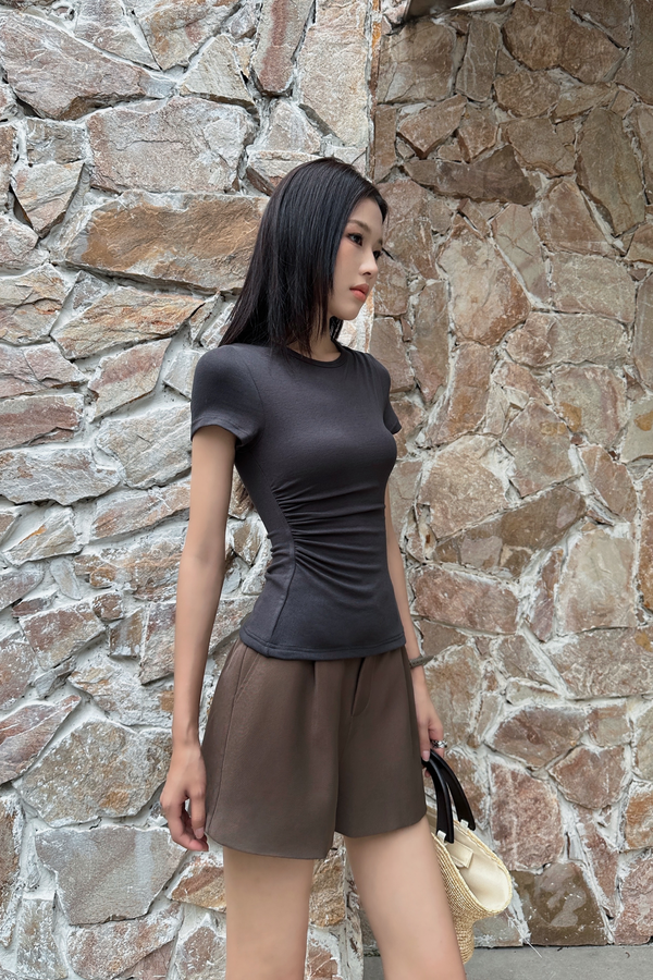 Regal V2 Ruche Tee Gunmetal Grey