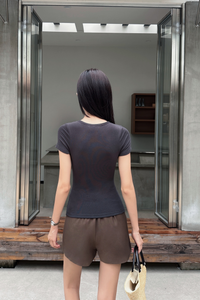 Regal V2 Ruche Tee Gunmetal Grey (Backorder)