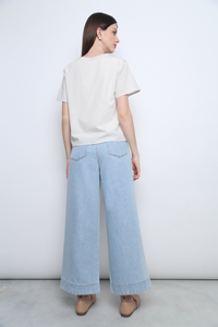 Rue Pleats Blouse Ecru