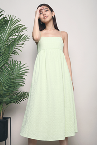 Yale Strappy Midi Dress Apple Mint