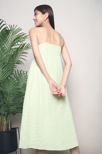 Yale Strappy Midi Dress Apple Mint
