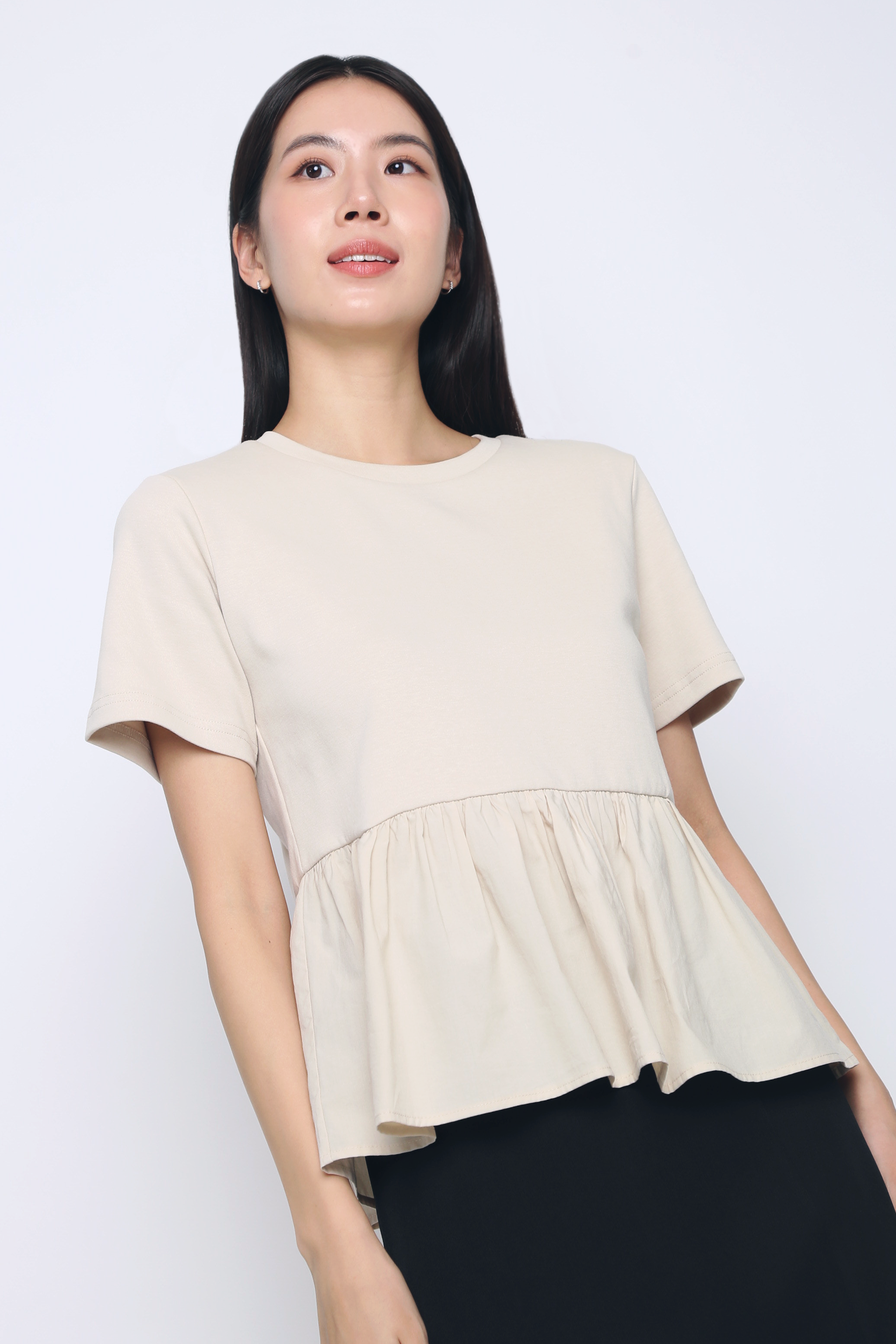 Sightseer Babydoll Top Oat