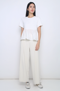 Sightseer Babydoll Top White