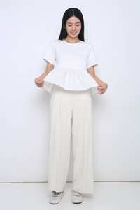 Sightseer Babydoll Top White