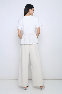 Sightseer Babydoll Top White