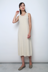 Simple Lines Knit Midi Dress Malt