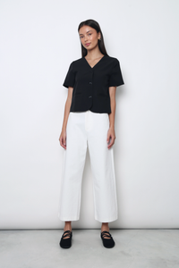 Simple State Shift Blouse Black