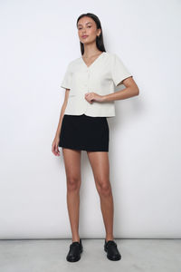 Simple State Shift Blouse Ivory