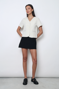 Simple State Shift Blouse Ivory