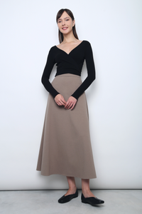 Skater Waltz Maxi Skirt Oat