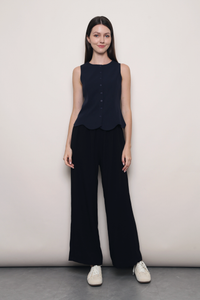 (Regular) Slow Dance Linen Pants Black (Restock)
