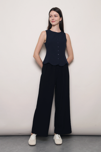 (Regular) Slow Dance Linen Pants Black (Restock)