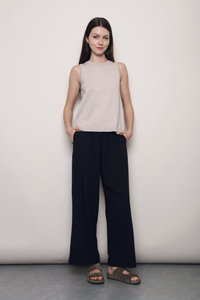 (Regular) Slow Dance Linen Pants Navy (Restock)