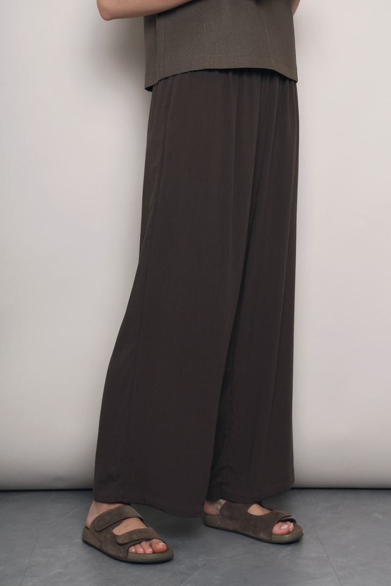 (Regular) Slow Dance Linen Pants Brown