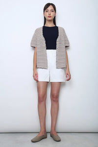 Boardwalk Cotton Denim Jorts White