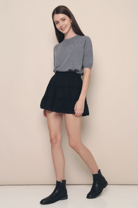 Soleil Tiered Skorts Black