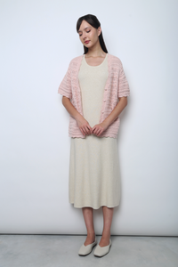 Sugarloop Knit Blouse Blush Pink