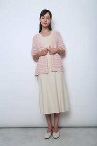 Sugarloop Knit Blouse Blush Pink