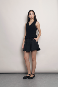 Suit Yourself Vest Top Black