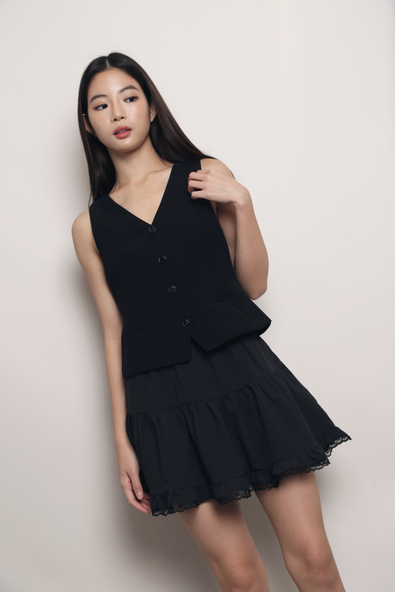 Suit Yourself Vest Top Black
