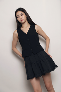 Suit Yourself Vest Top Black