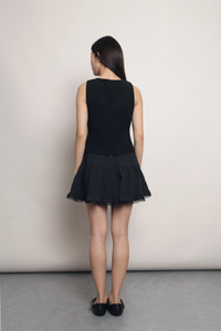 Suit Yourself Vest Top Black